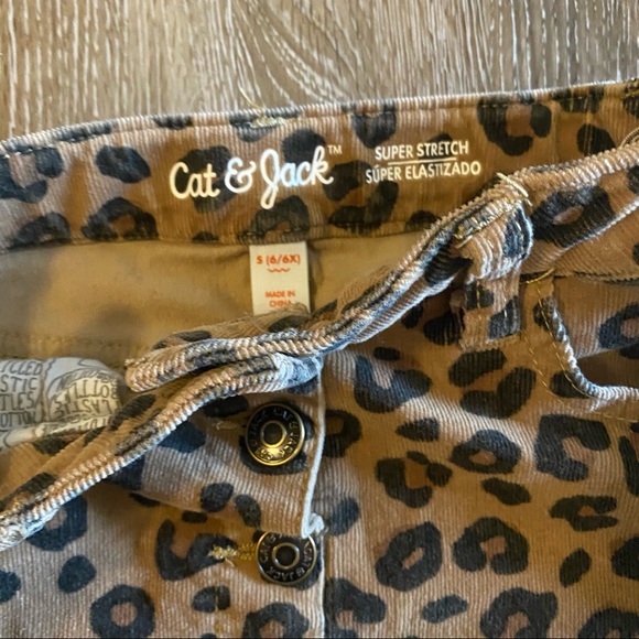 Cat & Jack Leopard Cheetah Print Corduroy Skirt! - Picture 2 of 3